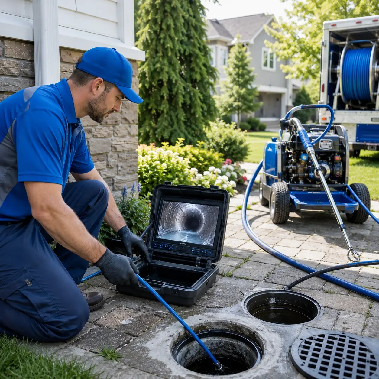 Outdoor drain cleaning professionals serving Roslyn Heights, NY